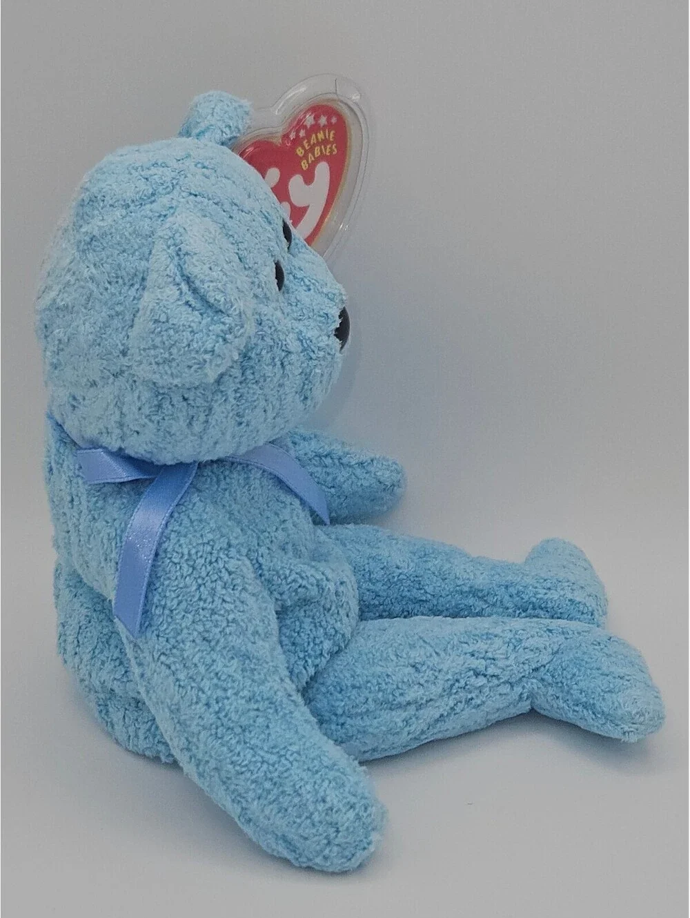 Ty Beanie Baby Baby Boy Bear Blue Plush Stork Embroidered 2004